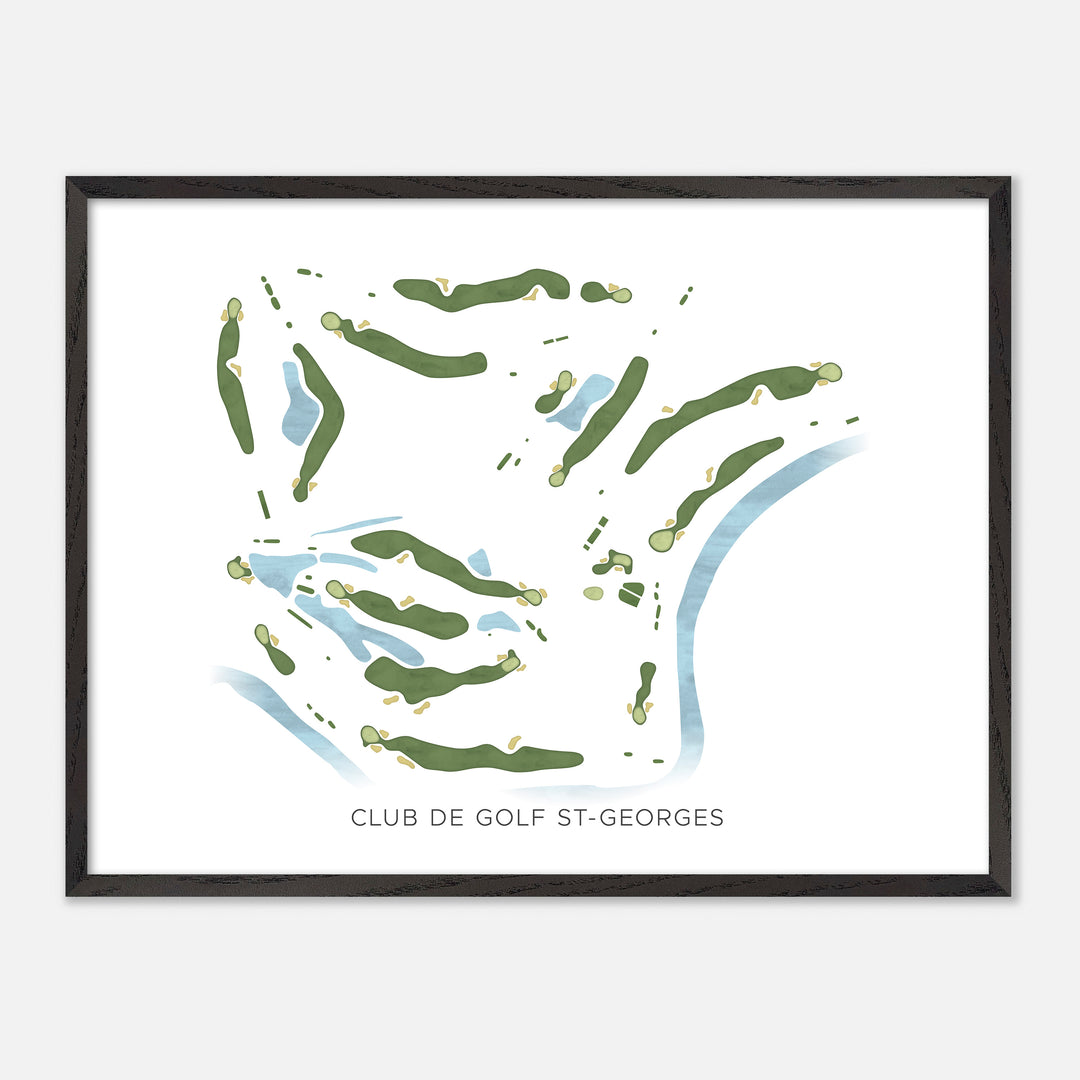 Print of Club de Golf St-Georges Modern Map