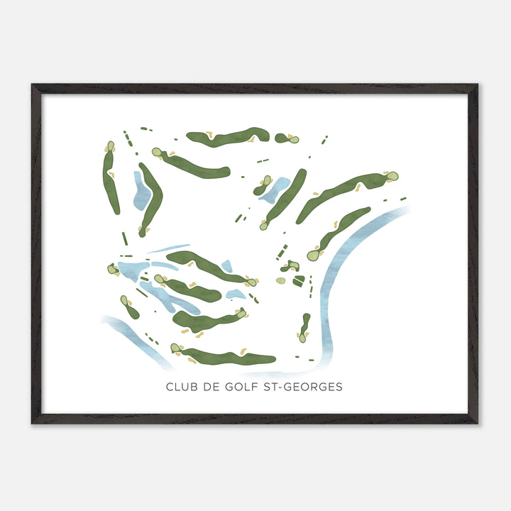 Print of Club de Golf St-Georges Modern Map