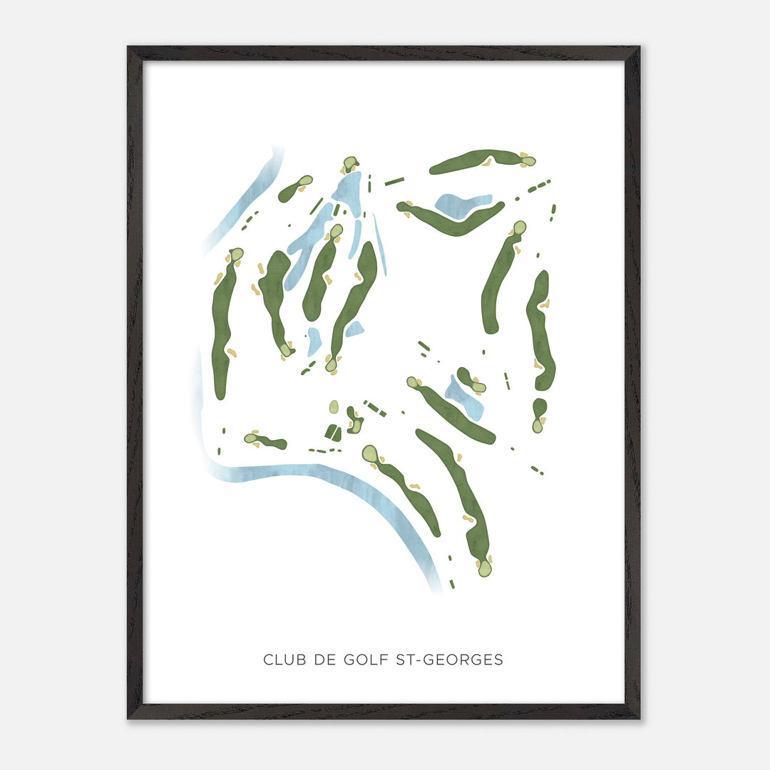 Print of Club de Golf St-Georges Modern Map