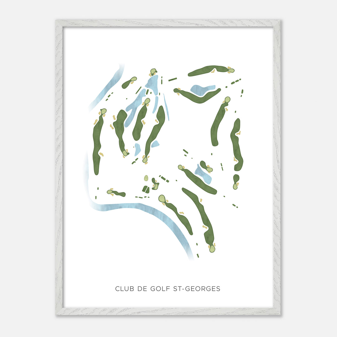 Print of Club de Golf St-Georges Modern Map