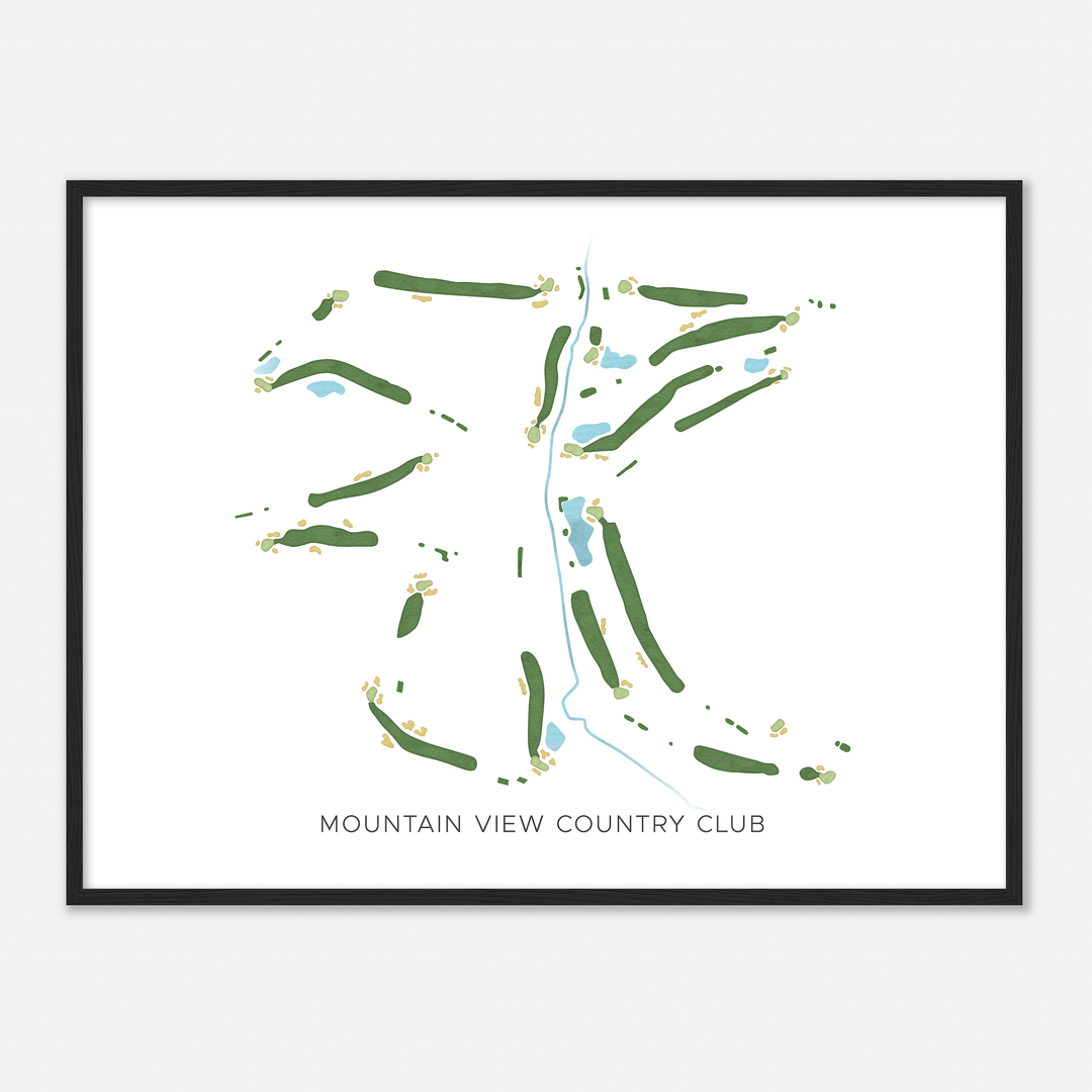 Mountain View Country Club, Pennsylvania - Modern Map