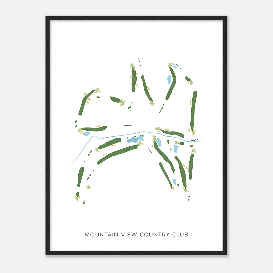 Mountain View Country Club, Pennsylvania - Modern Map