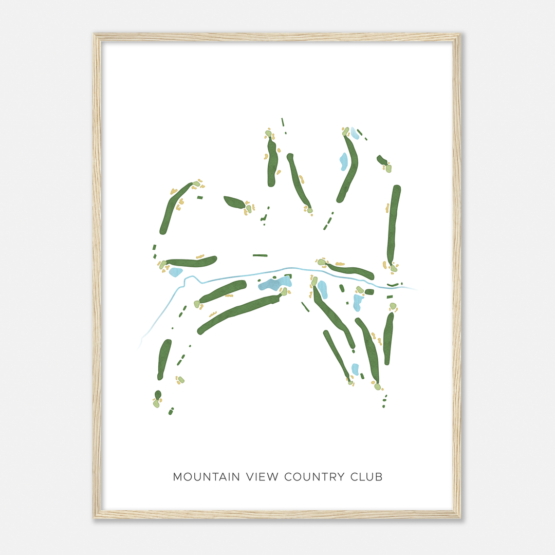 Mountain View Country Club, Pennsylvania - Modern Map