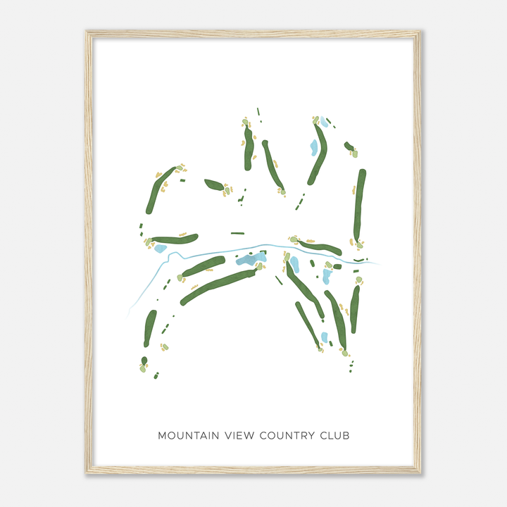 Mountain View Country Club, Pennsylvania - Modern Map